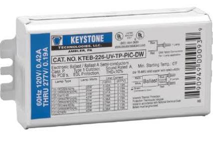 Keystone KTEB-226-UV-TP-PIC-DW-KIT 120/277V Fluorescent Electronic Bal ...