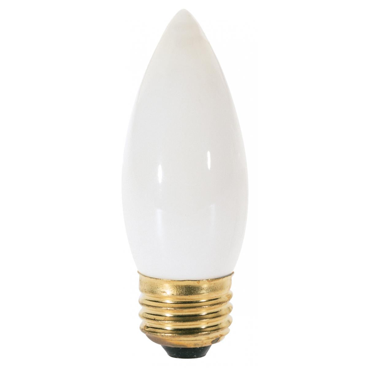 Replacement for Satco S3738 40W TORPEDO STD WHT 40 watt B11 Incandescent White Medium base - NOW LED S21836