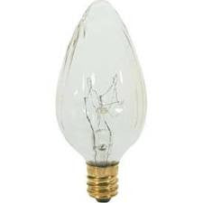 Satco S3373 25F10/AU 25W Incandescent w/ Candelabra Base Bulb