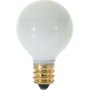 Satco S3864 10W 120V Globe G8 Gloss White E12 Incandescent Light Bulb