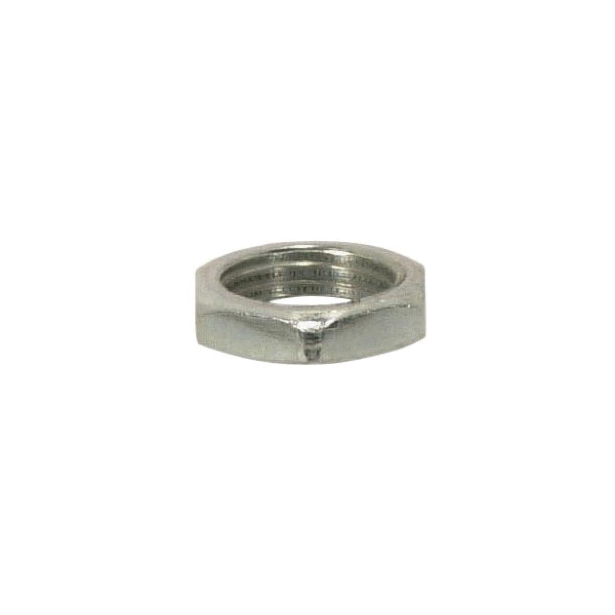 Satco 90-187 Steel Locknut 1/8 IP 1/2" Hexagon 1/8" Thick Unfinished