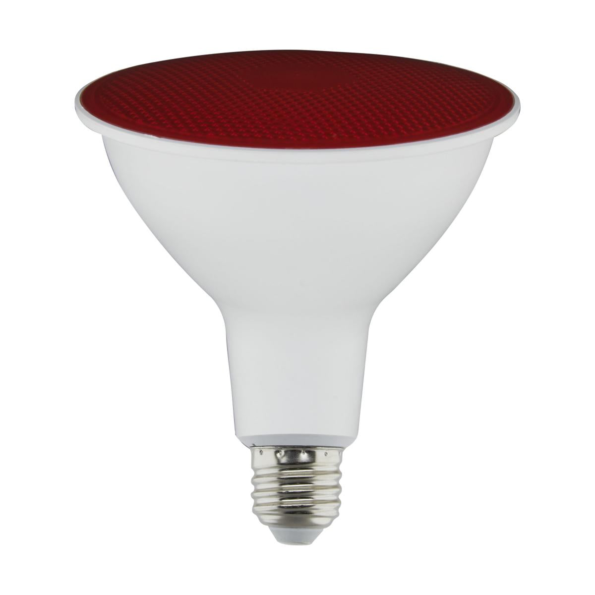 Satco S29480 11.5 Watt PAR38 LED Red 90 degree Beam Angle Medium base 120 Volt