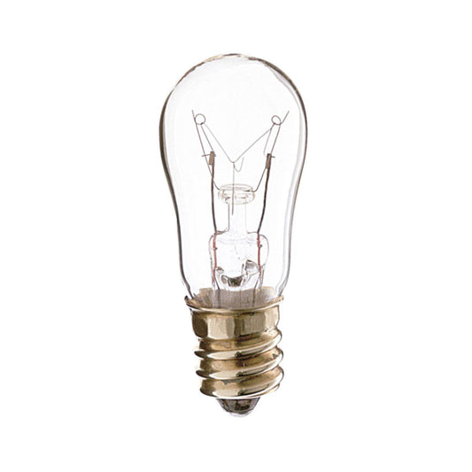 Satco S4571 6S6/E12/48V 6 Watt S6 Incandescent Clear 1500 Average rated hours 40 Lumens Candelabra base 48 Volt