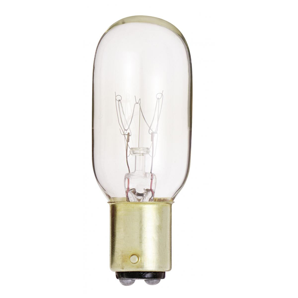 Satco S4721 25 Watt T8 Incandescent Clear 2500 Average rated hours 190 Lumens DC Bay base 130 Volt Carded