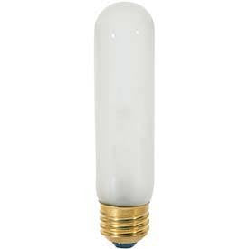 Satco 40W T10/e26 Tubular Incandescent Bulb Frosted - S3253