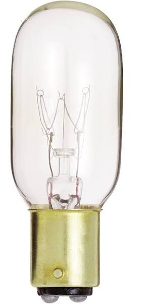 Satco S4719 15T7/DC 15 Watt 130 Volt T7 Double Contact Bayonet Base Clear Incandescent Light Bulb