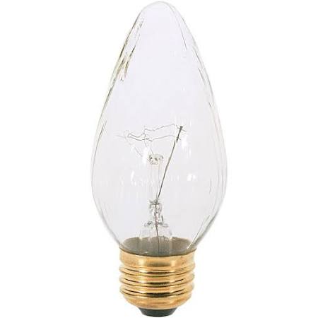 Satco S2763 25 Watt F15 Incandescent Bulb Clear Medium Base