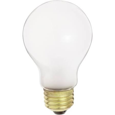 Satco S3950 25 Watt A19 Incandescent Frost 2500 Average Medium Base